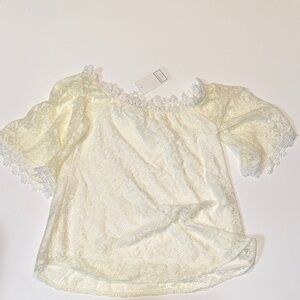 NWT Lace Off-Shoulder Top